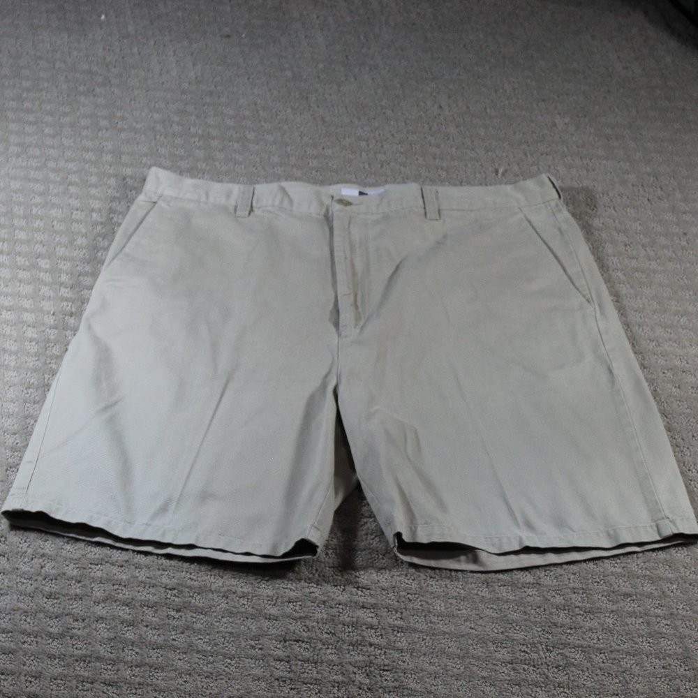 Gap Khaki Flat Front 100% Cotton Shorts 40x8